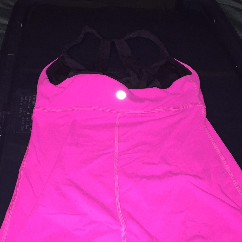Pink and black exercise think